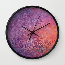 Orange Sunset with Purple Hues | Saletta Home Decor Wall Clock