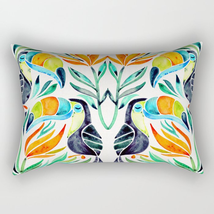 Tropical Toucans Rectangular Pillow