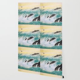 Flowing Water - Yokoyama Taikan (横山 大観) Wallpaper