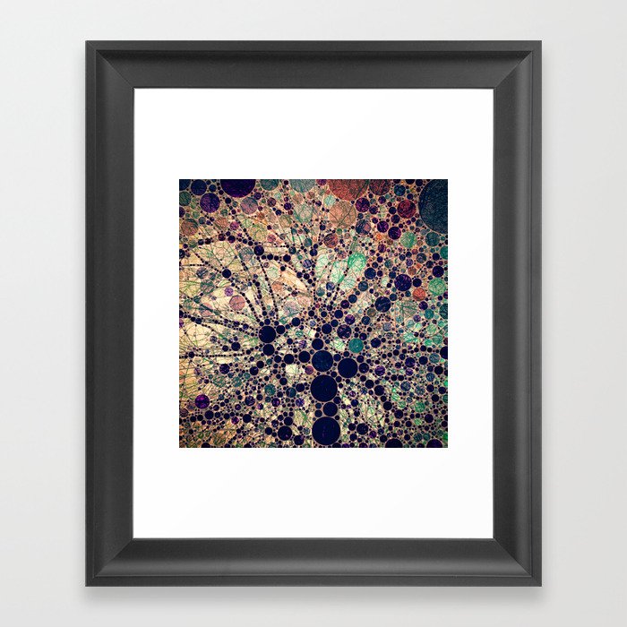 Colorful tree loves you and me. Framed Art Print