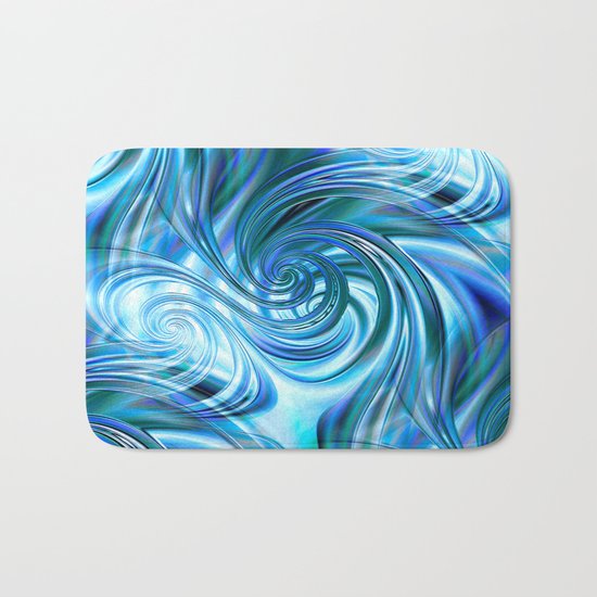 Curls Deluxe Blue Bath Mat