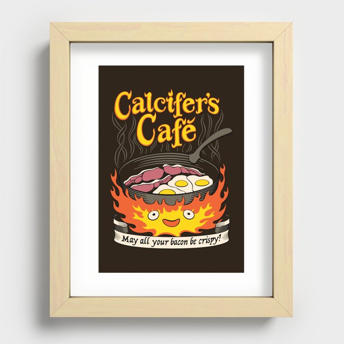 Calcifer's Cafe Recessed Framed Print