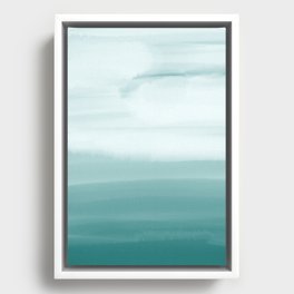 Ocean Sky // Surf Waves Teal Blue Green Water Clouds Watercolor Painting Beach Bathroom Decor Framed Canvas | Unique Kids Funny, Green California, Clouds Sky Horizon, Veil Drape Screen, Nautical Costal Oc, Pictures Wave Travel, Tropical Beach Waves, Ocean Sea Mermaid, Sun Set Rise Photo, Picture Photo In Q0 