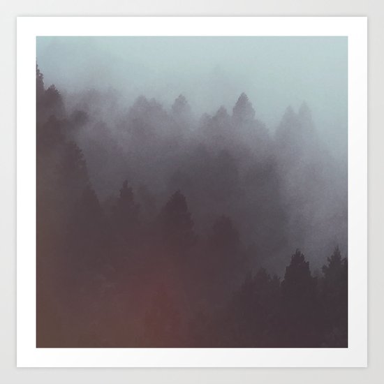 Watercolor Fog Art Print