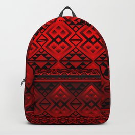 The Lodge (Red) Backpack | Geometric, Reddesigns, Nativeamerican, Americanindian, Pattern, Geometricdesigns, Graphicdesign, Digital, Lodgedesigns, Vector 