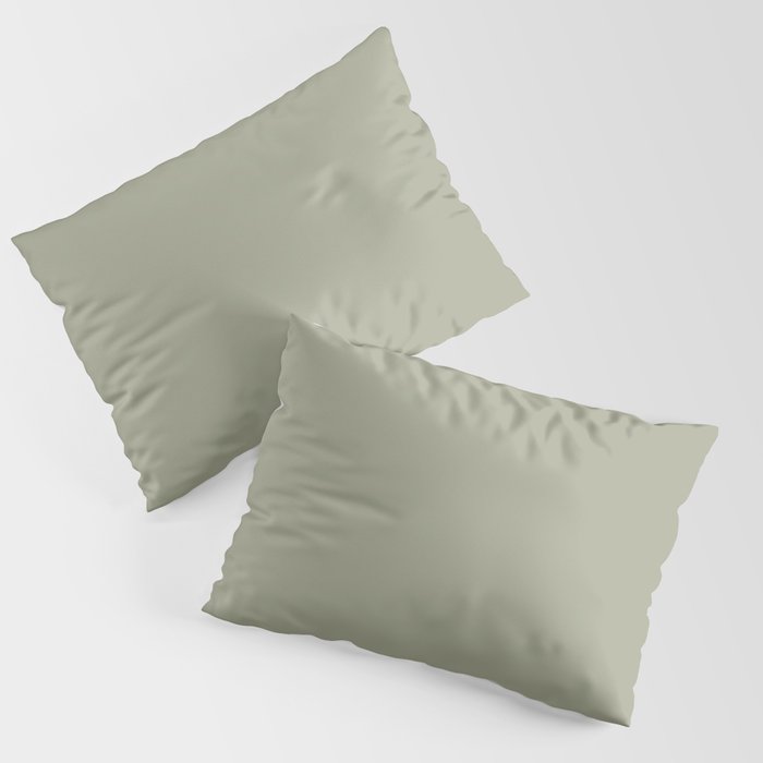 Olive Sprig green solid Pillow Sham