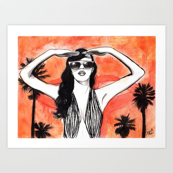 LA Burn Art Print