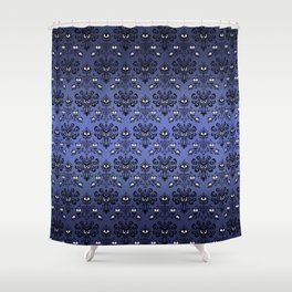 Owl Ghost and Cyclops Monster Pattern Art Shower Curtain