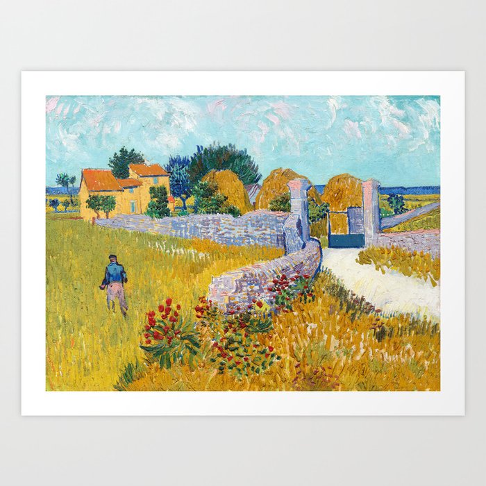 Vincent Van Gogh - Farmhouse in Provence Art Print