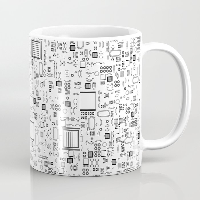 All Tech Line / Highly detailed computer circuit board pattern Coffee Mug