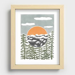 Whistler Mountain Recessed Framed Print