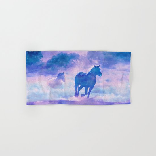 Horses run Hand & Bath Towel