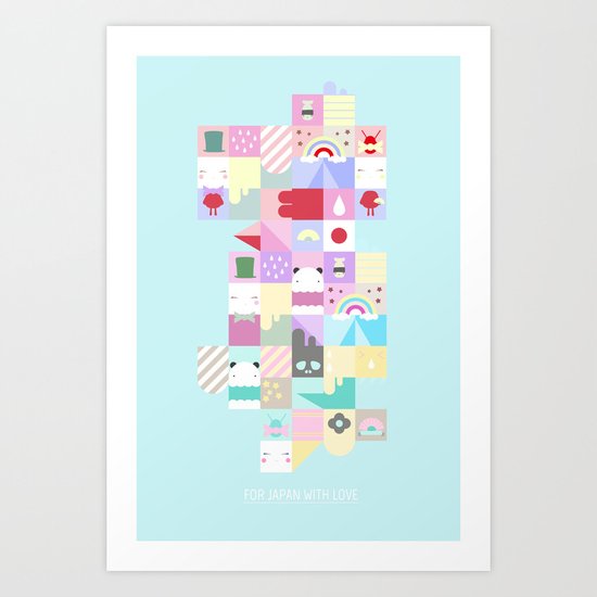 For Japan with love 4 Art Print