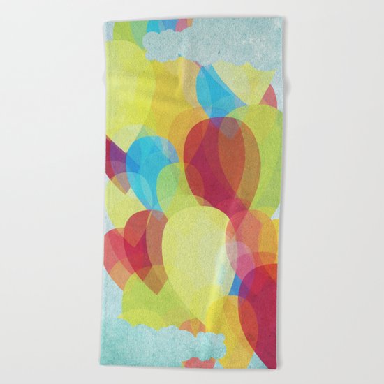 Happy Sky Beach Towel