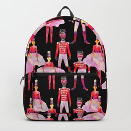 Nutcracker Ballet - Black Backpack | Christmas, Heart, Dessert, Pop Art, Watercolor, Red, Dancer, Love, Hanukkah, Stars 