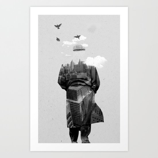 Get away from town Art Print