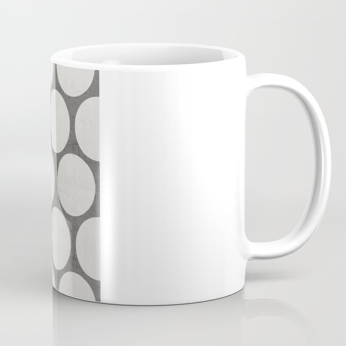 gray and white polka dots Coffee Mug