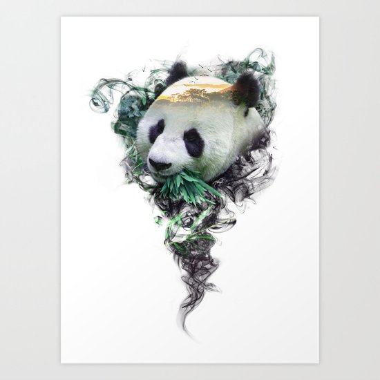 Panda - Spirit Animal Art Print by Tej2point0 | Society6