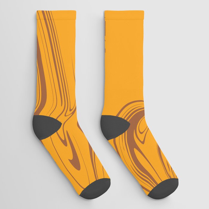 Marble retro liquid honey flow Socks