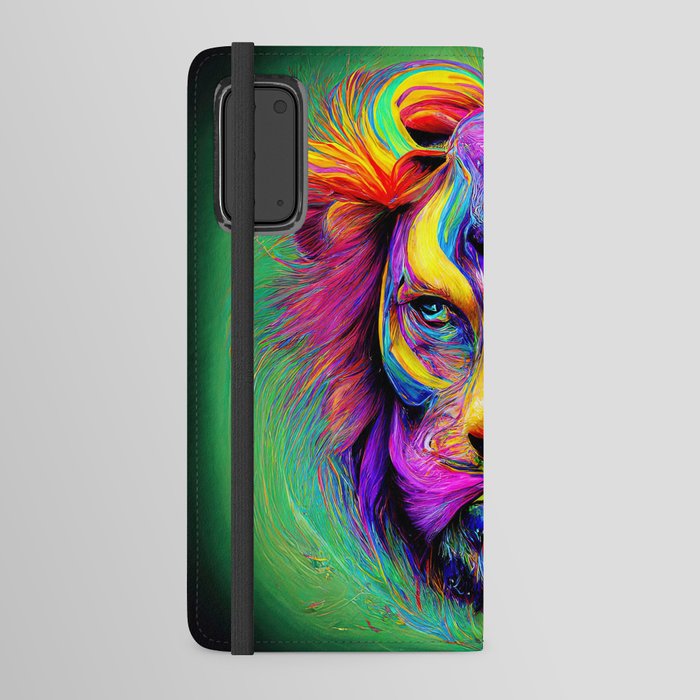 Psychedelic Lion Android Wallet Case