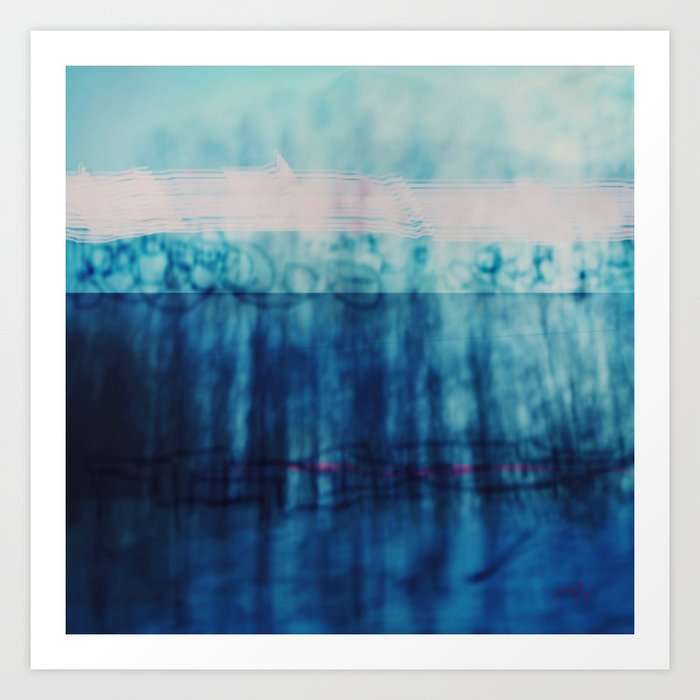 Abstract ~ Blue Landscape Art Print