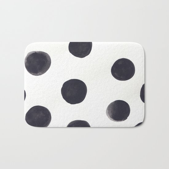 Watercolour Dots Bath Mat