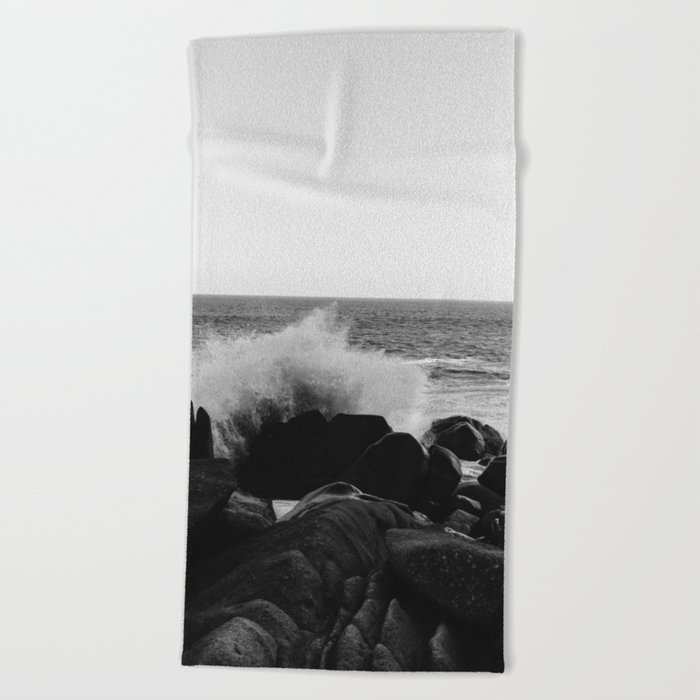 Monochrome Mexico Beach Towel By Bethanyyoung Society6 Monochrome Mexico Beach Towel By