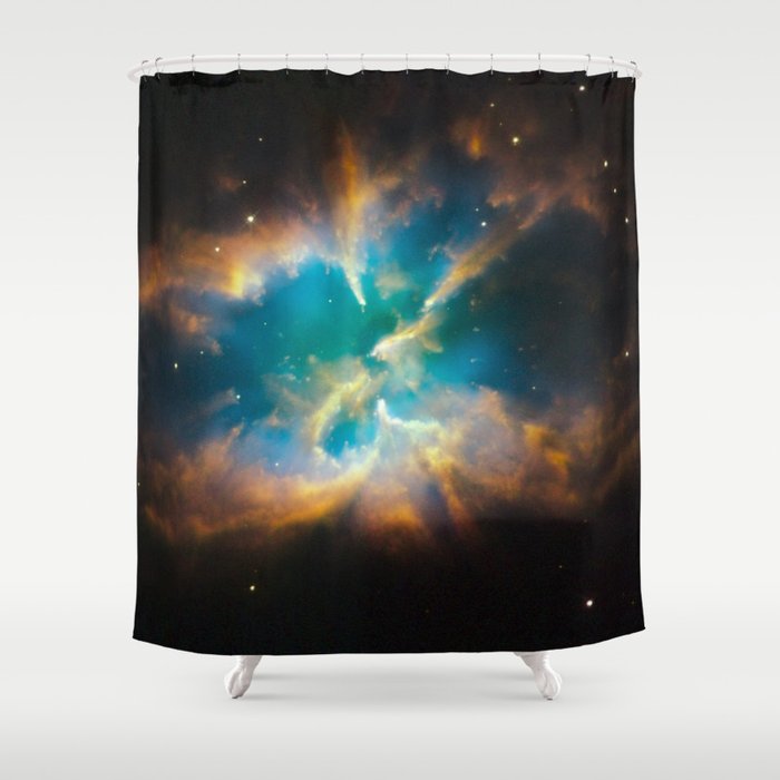 Planetary Nebula NGC 2818 (space portal) Shower Curtain