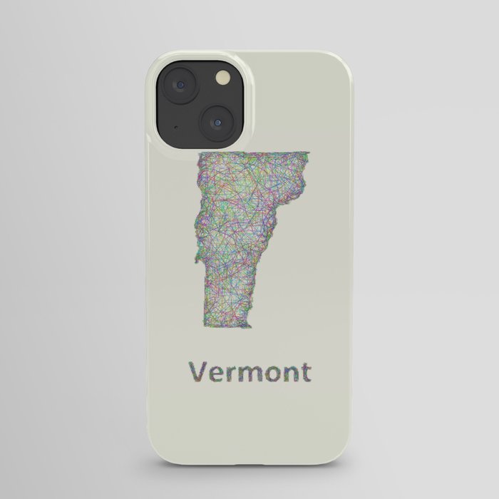 Vermont map iPhone Case