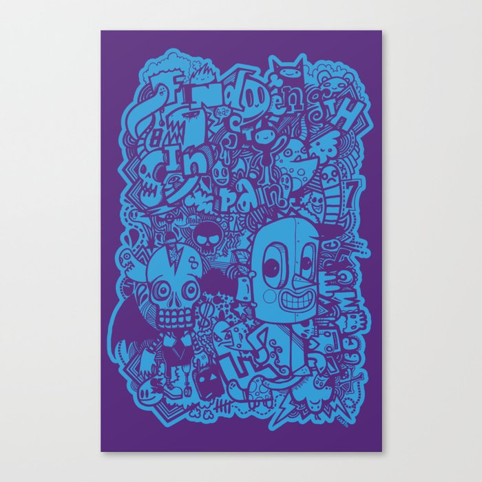 All Day Doodle Canvas Print