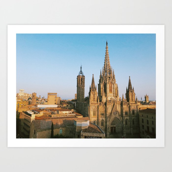 Catedral de Barcelona Art Print