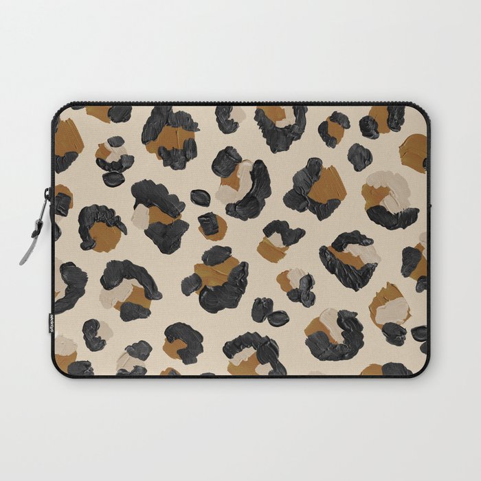 Leopard Print – Neutral Gold Light Palette Laptop Sleeve