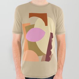 Marzipan Caokie modern abstract illustration All Over Graphic Tee