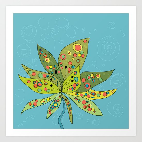 Groovy Lotus Art Print