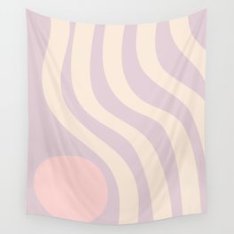 Soft Lavender Waves Wall Tapestry