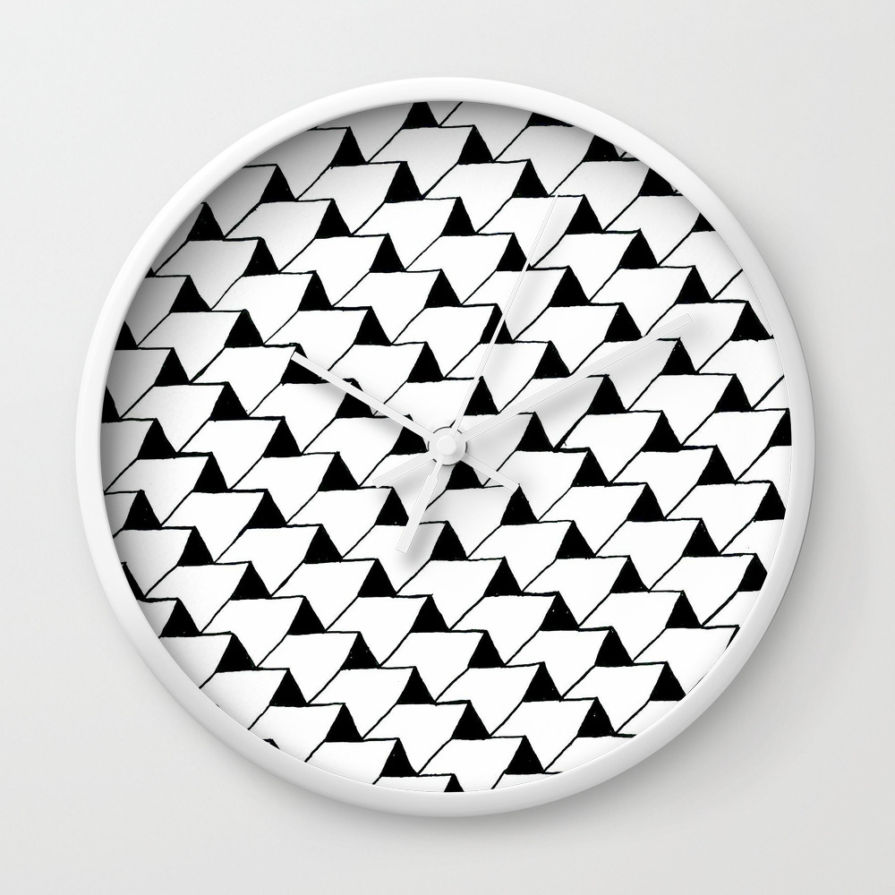 Black And White 3d Wall Clock By Gavlart Society6