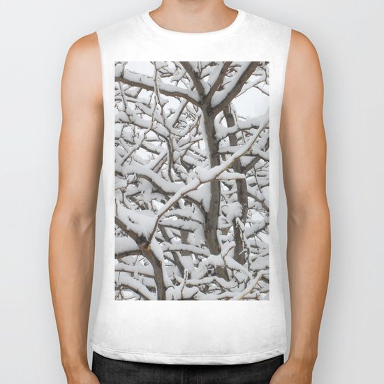 Snowy Tree Biker Tank