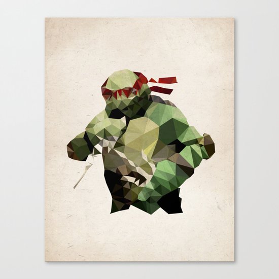 Polygon Heroes - Raphael Canvas Print