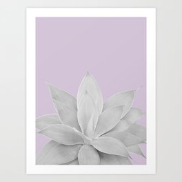 Lavender Fog Agave #1 #tropical #decor #art #society6 Art Print