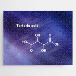 Tartaric acid, Structural chemical formula Jigsaw Puzzle