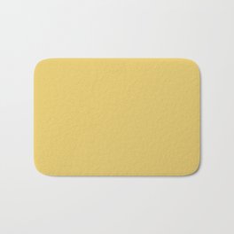 Muted Mustard Yellow Solid Colour Bath Mat