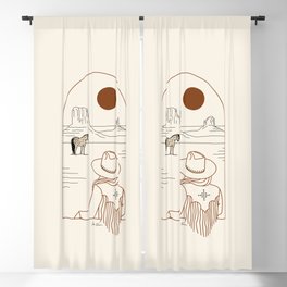 Lost Pony - Rustic Blackout Curtain