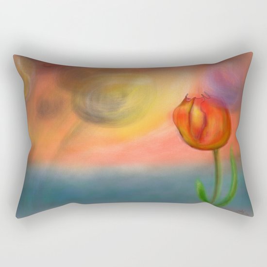 Echos of Lillies Rectangular Pillow