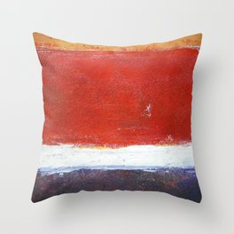 Mark Rothko Interpretation Acrylics On Paper Throw Pillow