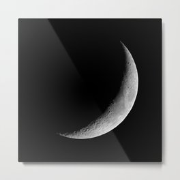 Crescent Moon Metal Print
