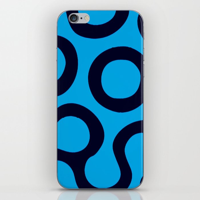 Blue Groovy Abstract iPhone Skin
