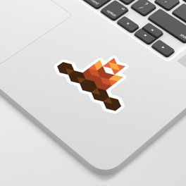 The Burning Log Sticker