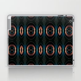 Teal Elegance Geometric Digital Art Laptop Skin