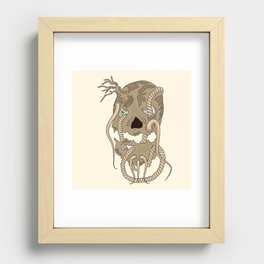 Dead Living by Tree Recessed Framed Print
