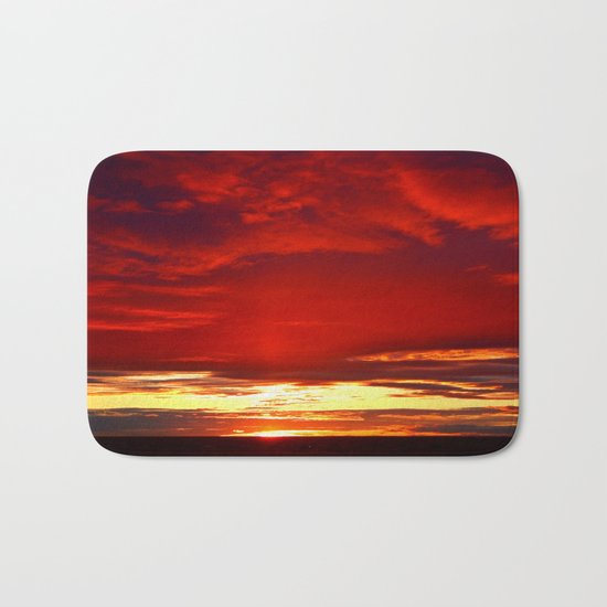 Devil sky Above Bath Mat